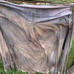 Shirt dyed brown in rain