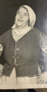 Hazel Robinson in costume